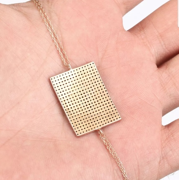 Turquoise & sapphire square bracelet - Picture 4 of 4